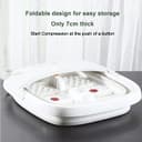 حوض غسيل القدمين مع بكرات تدليك Foldable Foot Bath Household Massage Tub