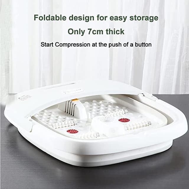 حوض غسيل القدمين مع بكرات تدليك Foldable Foot Bath Household Massage Tub