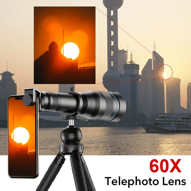 Apexel 60X Telephoto Smartphone Lens