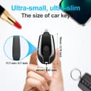 باور بانك صغير للآيفون للحالات الطوارئ Mini Keychain Power Bank Emergency Phone Charger - 255460