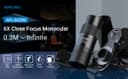 دربيل منظار صغير 6X أبيكسيل Apexel 6X HD Close Focus Monocular Telescope