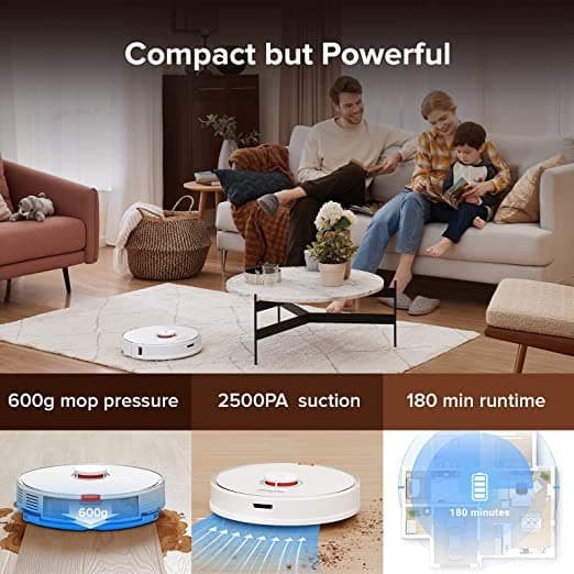 مكنسة روبوت التنظيف روبوروك اس 7 الذكية Roborock S7 Robot Vacuum And Mop