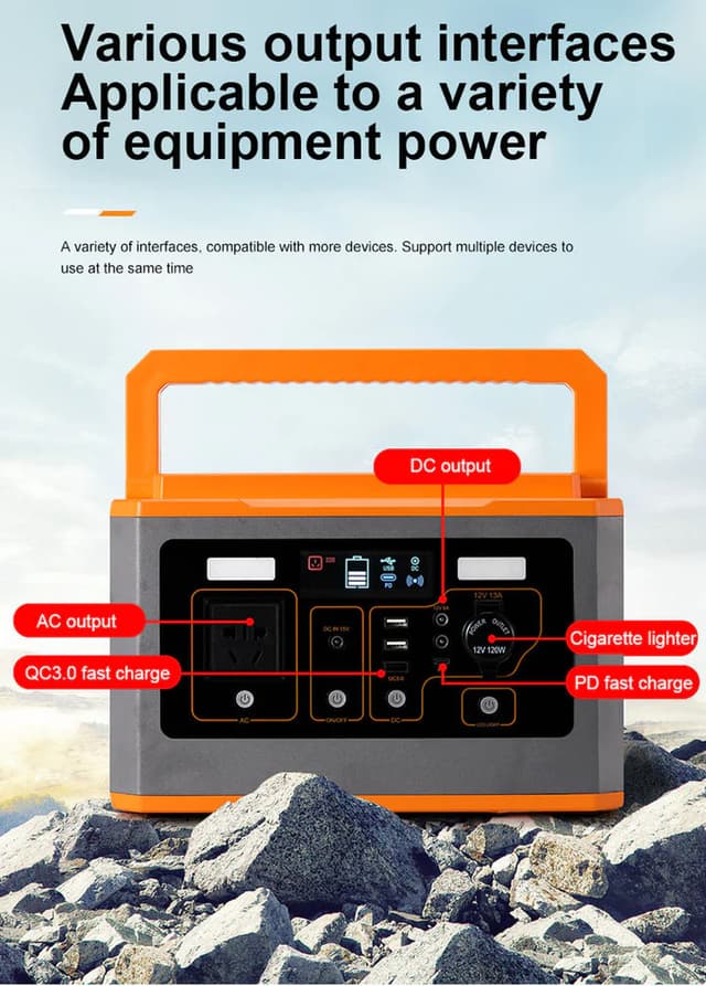 بطارية متنقلة للرحلات كروني CRONY BS800 Portable Power Station 555WH