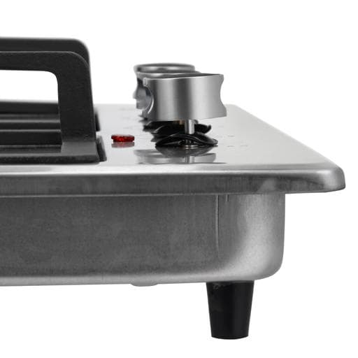 غاز بلت ان مسطح 3 عيون وسطح تسخين كهربائي جيباس Geepas Stainless Steel Built-in Gas & Electric Hot Plate Hob