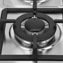غاز بلت ان مسطح 3 عيون وسطح تسخين كهربائي جيباس Geepas Stainless Steel Built-in Gas & Electric Hot Plate Hob