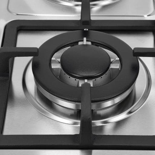 غاز بلت ان مسطح 3 عيون وسطح تسخين كهربائي جيباس Geepas Stainless Steel Built-in Gas & Electric Hot Plate Hob