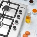 غاز بلت ان مسطح 3 عيون وسطح تسخين كهربائي جيباس Geepas Stainless Steel Built-in Gas & Electric Hot Plate Hob