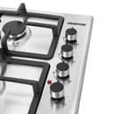 غاز بلت ان مسطح 3 عيون وسطح تسخين كهربائي جيباس Geepas Stainless Steel Built-in Gas & Electric Hot Plate Hob