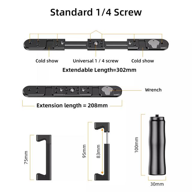 حامل جوال للتصوير احترافي أبيكسيل Apexel VG02 Smartphone Dual Handle Grip Model