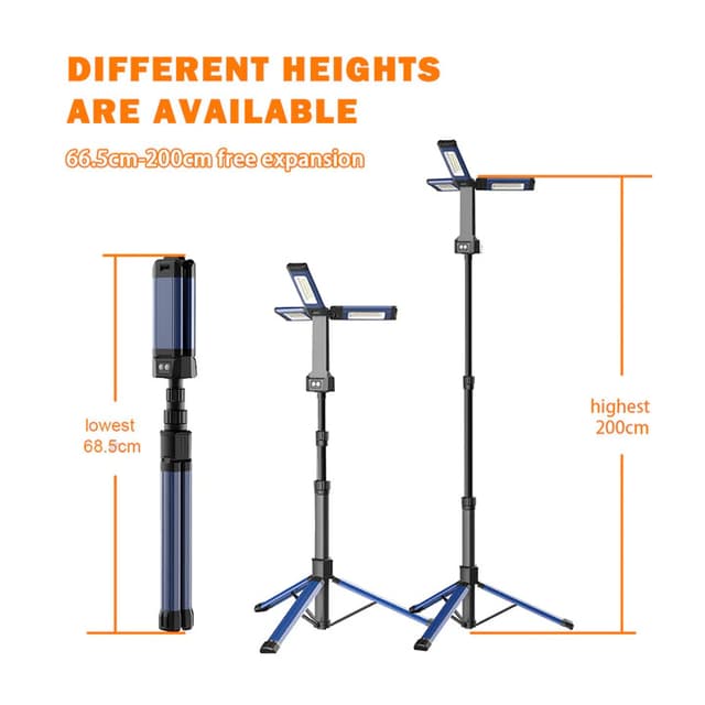 كشاف ليد خارجي صنارة للرحلات قابل للشحن Crony VIP-12 Outdoor multi-function lamp