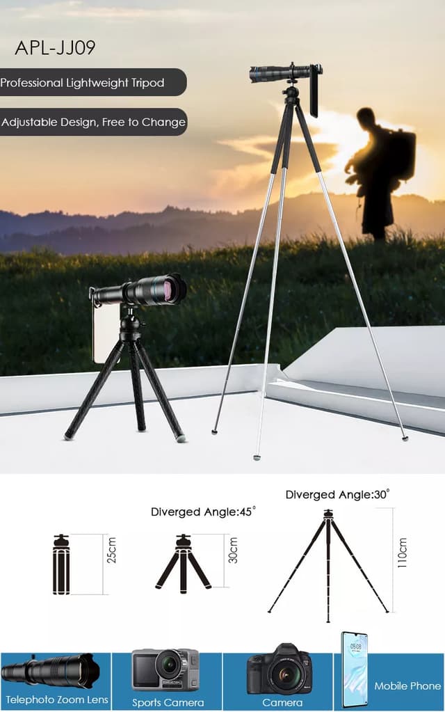 Apexel 60X Telephoto Smartphone Lens