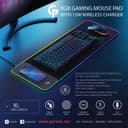 Porodo Gaming RGB MousePad with 15W Wireless Charger - Black