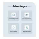 ستاند جوال مكتبي قابل للطي والدوران 360 درجة Rock Metal Rotating Foldable Desktop Holder