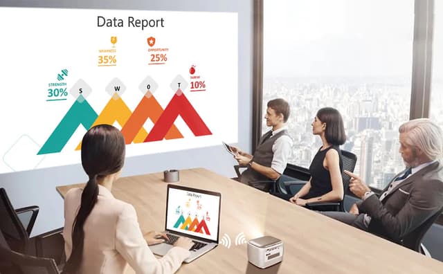 بروجكتر باينتك محمول بالبطارية Byintek Smart Projector 3D UFO R20 Pro