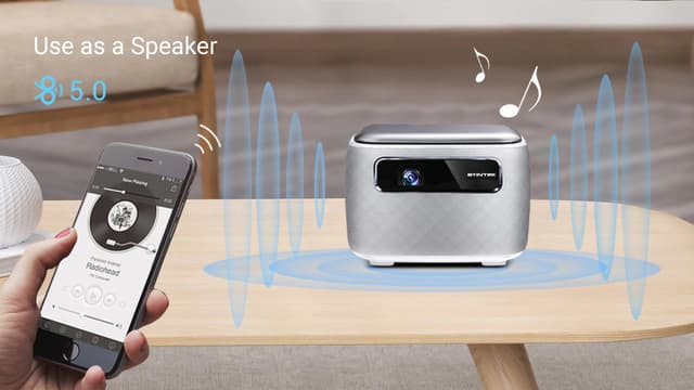 بروجكتر باينتك محمول بالبطارية Byintek Smart Projector 3D UFO R20 Pro