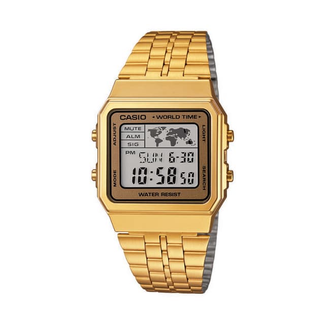 ساعة كاسيو رقمية للجنسين ذهبي CASIO Vintage Digital Unisex Watch A500WA-9DF