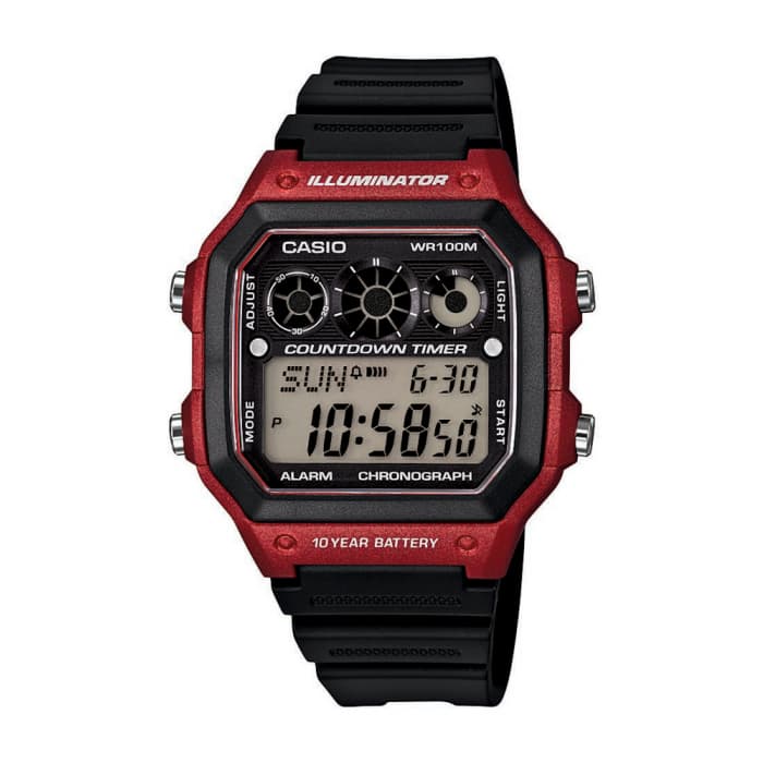 ساعة كاسيو رقمية رجالي CASIO Digital Men AE-1300WH-4AVDF