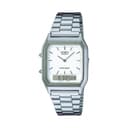 ساعة كاسيو الأصلية للجنسين معدن CASIO Vintage Unisex Watch AQ-230A-7DMQ