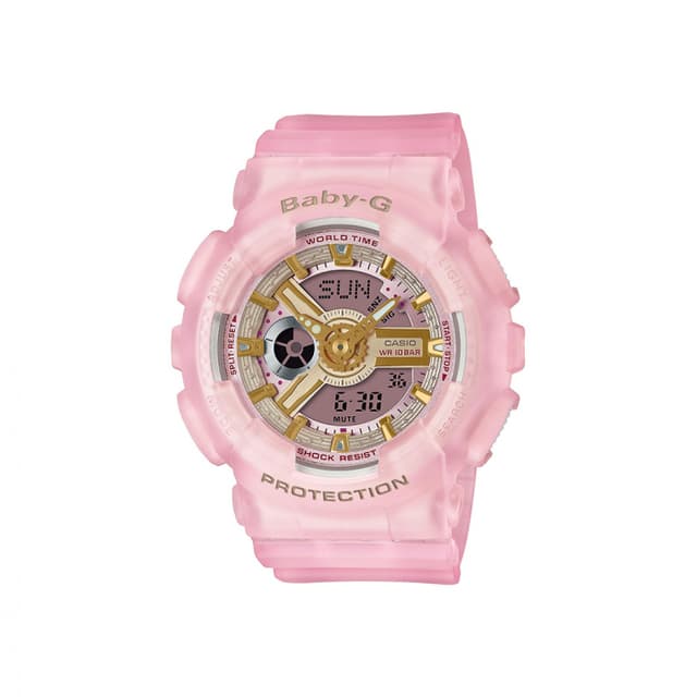 ساعة كاسيو بيبي جي كاجيوال نسائي زهر Casio BABY-G Casual Women Watch BA-110SC-4ADR - 660045