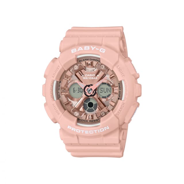 ساعة كاسيو بيبي جي كاجيوال نسائية أرجواني Casio BABY-G Casual Women Watch BA-130-4ADR - 660043