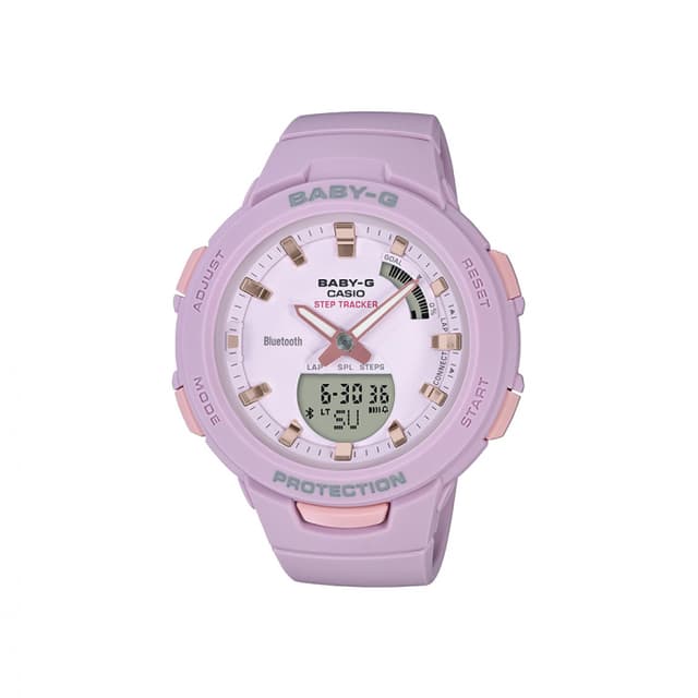 ساعة كاسيو بيبي جي جي سكواد نسائية Casio BABY-G G-SQUAD Women Watch BSA-B100-4A2DR - 660066