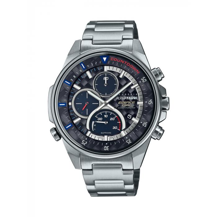 ساعة كاسيو اديفيس سولار باور رجالي معدن Casio EDIFICE SOLAR-POWERED CHRONOGRAPH Men Watch EFS-S590AT-1ADR