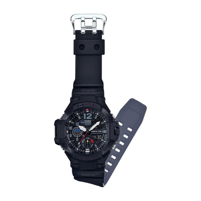 ساعة كاسيو جي شوك ماستر اوف جي جرافيتي ماستر أنالوج و رقمي Casio G-SHOCK Master of G GRAVITYMASTER Men Watch GA-1100-1A1DR