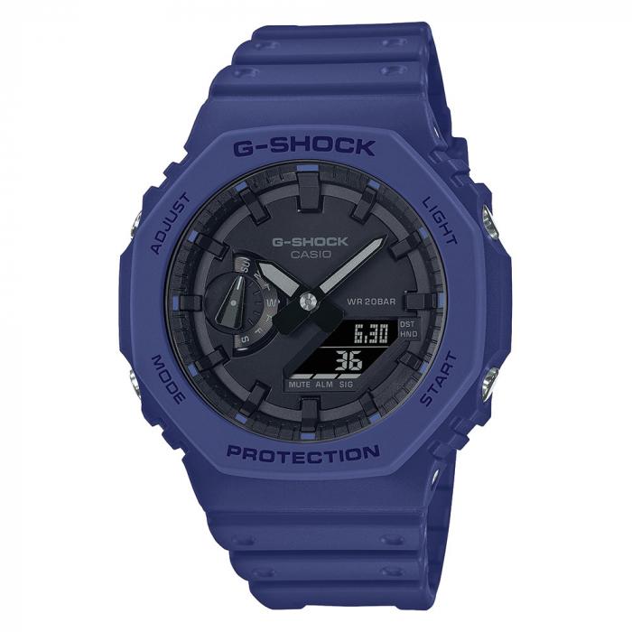 ساعة كاسيو جي شوك كاجيوال رجالي كحلي Casio G-SHOCK Casual Men Watch GA-2100-2ADR