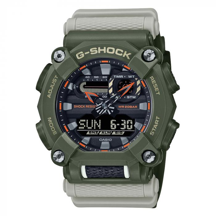 ساعة كاسيو جي شوك كاجيوال رجالي بيج Casio G-SHOCK Casual Men Watch GA-900HC-3ADR