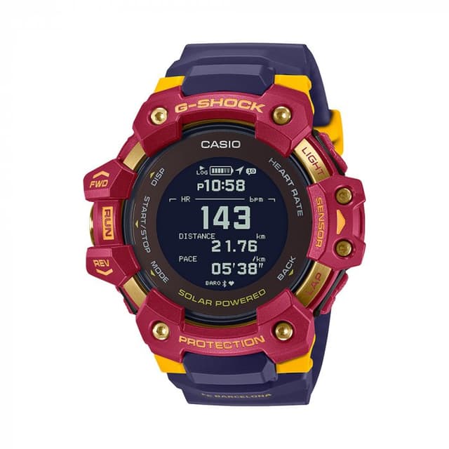 ساعة كاسيو جي شوك رجالية Casio G-SHOCK Barcelona Limited Edition Men WATCH GBD-H1000BAR-4DR