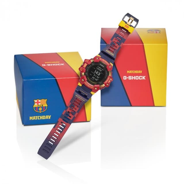 ساعة كاسيو جي شوك رجالية Casio G-SHOCK Barcelona Limited Edition Men WATCH GBD-H1000BAR-4DR