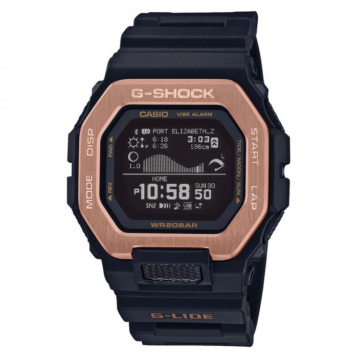 ساعة كاسيو جي شوك جي ليد رجالي أسود ذكية Casio G-SHOCK G-LIDE Men Watch GBX-100NS-4DR