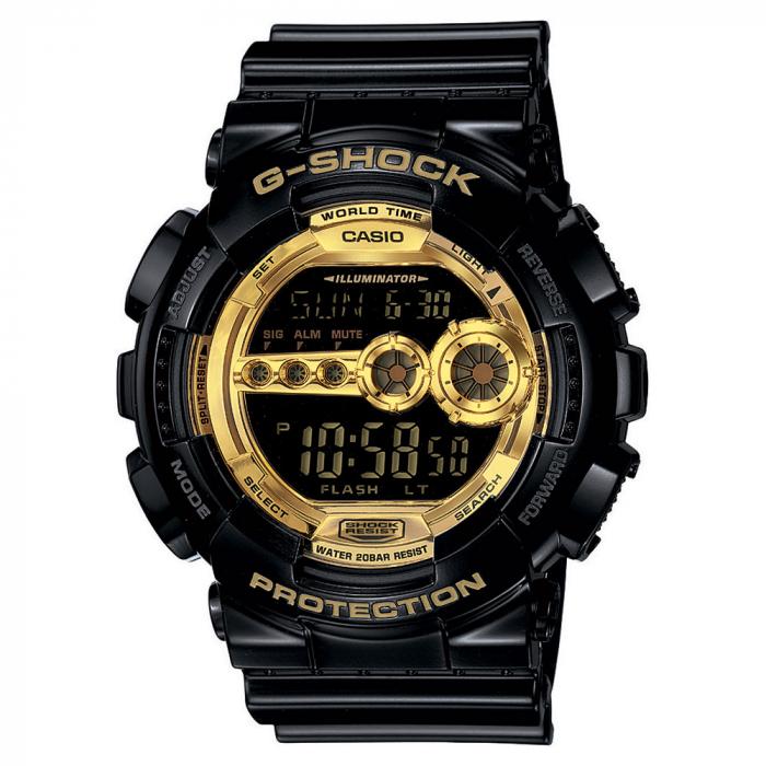 ساعة كاسيو جي شوك كاجيوال رجالي أسود Casio G-SHOCK Casual Men Watch GD-100GB-1DR