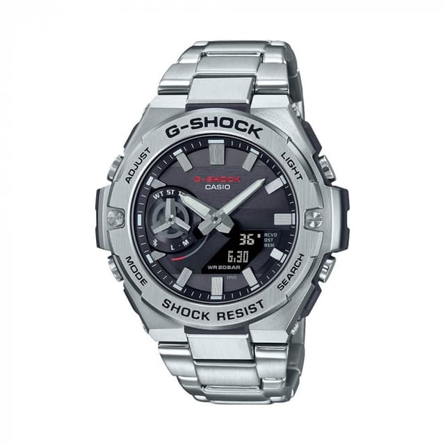 ساعة كاسيو جي شوك جي ستيل أنالوج و رقمي أسود Casio G-SHOCK G-STEEL Men Stainless Steel Watch GST-B500AD-1ADR