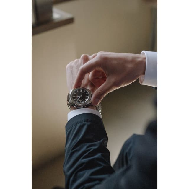 ساعة كاسيو جي شوك جي ستيل أنالوج و رقمي أسود Casio G-SHOCK G-STEEL Men Stainless Steel Watch GST-B500AD-1ADR