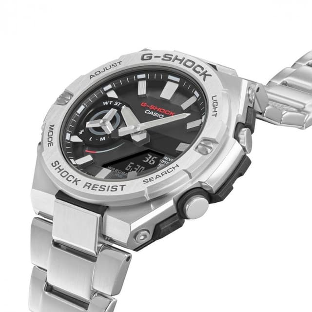 ساعة كاسيو جي شوك جي ستيل أنالوج و رقمي أسود Casio G-SHOCK G-STEEL Men Stainless Steel Watch GST-B500AD-1ADR