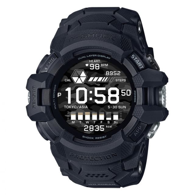 ساعة كاسيو جي شوك جي سكواد رقمية رجالي أسود Casio G-SHOCK G-SQUAD Men Watch GSW-H1000-1DR