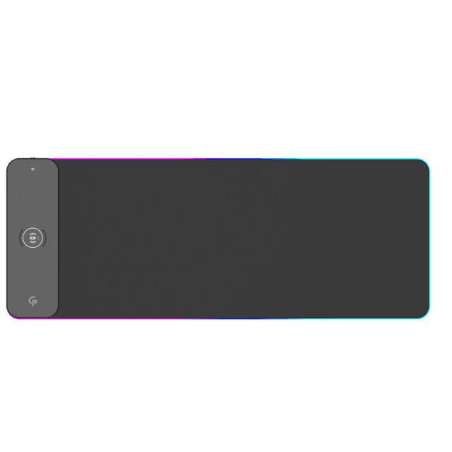 Porodo Gaming RGB MousePad with 15W Wireless Charger - Black
