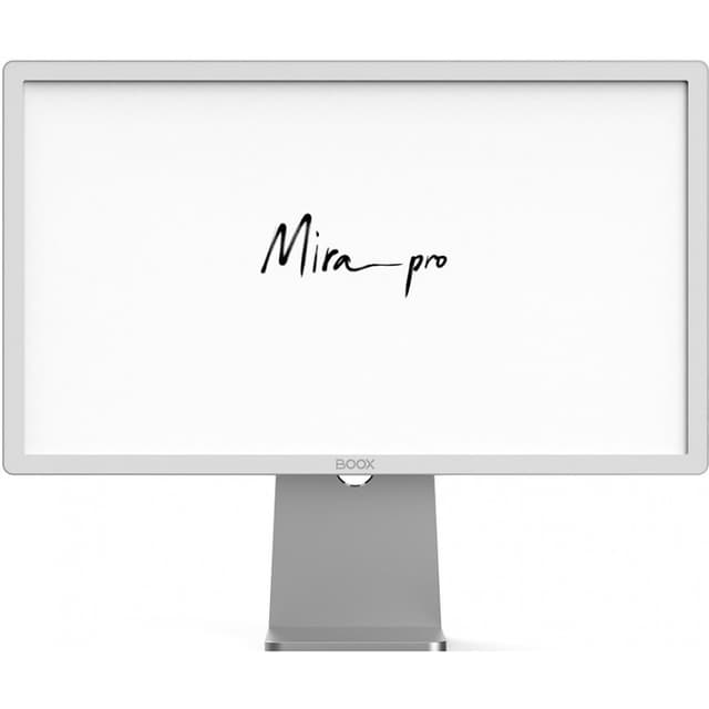 25.3" boox mira pro 25.3 16 9 monochrome e ink monitor Silver Gray