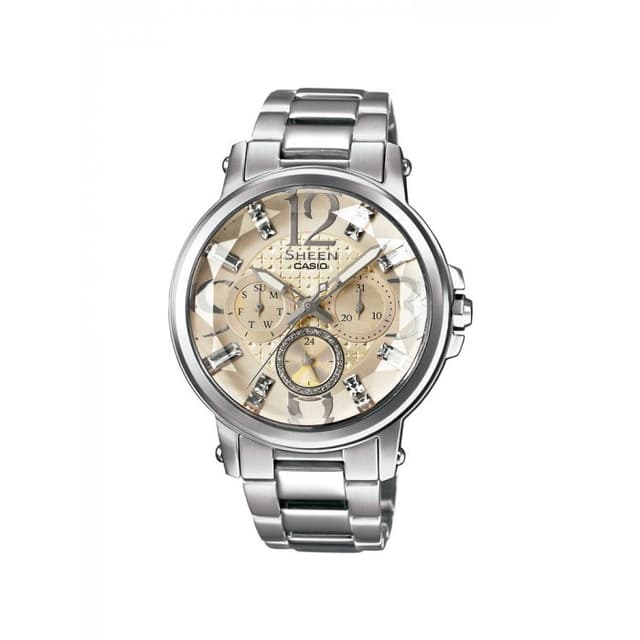 ساعة كاسيو شين نسائي أنالوغ معدن Casio SHEEN Women Analog Watch SHE-3035D-7A2UDR