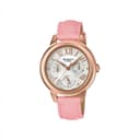 ساعة كاسيو شين نسائية أنالوغ جلد زهر Casio SHEEN Women Analog Watch SHE-3059PGL-7AUDR