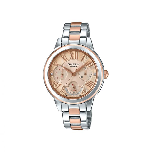 ساعة كاسيو شين نسائية أنالوغ معدن Casio SHEEN Women Analog Watch SHE-3059SPG-9AUDR