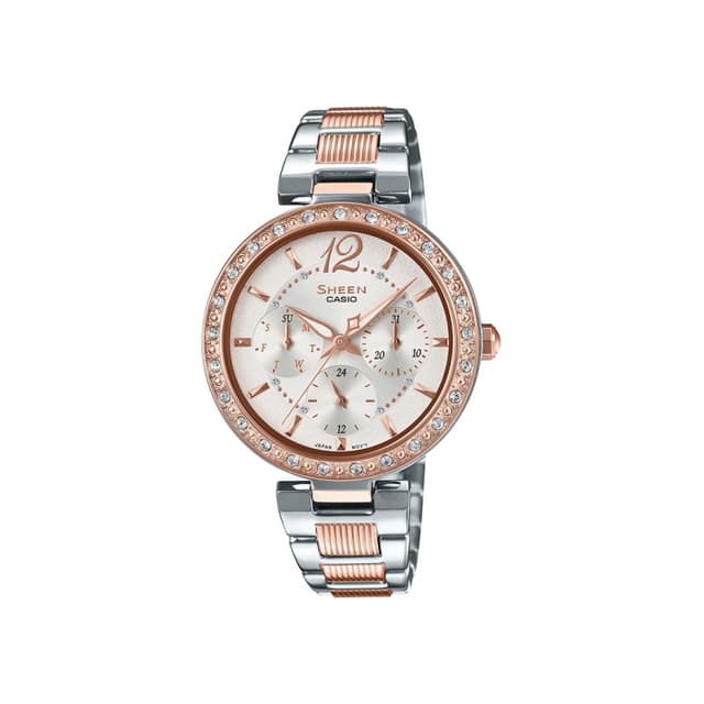 ساعة كاسيو شين نسائية أنالوغ معدن Casio SHEEN Women Analog Watch SHE-3065SPG-7AUDF