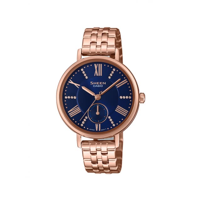 ساعة كاسيو شين نسائي أنالوغ Casio SHEEN Women Analog Watch SHE-3066PG-2AUDF