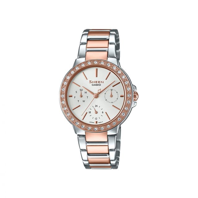 ساعة كاسيو شين نسائي أنالوغ Casio SHEEN Women Analog Watch SHE-3069SPG-7AUDF