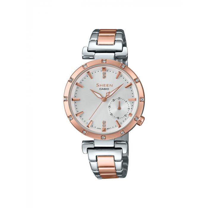 ساعة كاسيو شين نسائي أنالوغ معدن Casio SHEEN Women Analog Watch SHE-4051SPG-7AUDF