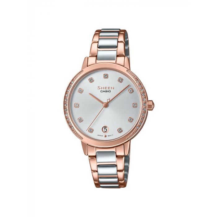 ساعة كاسيو شين نسائي أنالوغ Casio SHEEN Women Analog Watch SHE-4056SPG-7AUDF