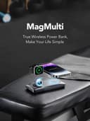 شاحن متنقل باوربانك ماج سيف 3 في 1 فيجر Veger MagMulti Wireless Power Bank سعة 10000 مللي أمبير