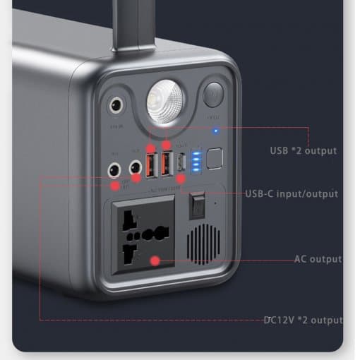 بطارية متنقلة للرحلات 300 واط Yoobao EN300WLPD 72000mAh PD65W Power Station