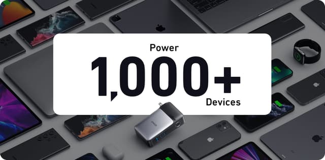 شاحن متنقل انكر مع شاحن جداري 10000 مللي أمبير Anker 733 Power Bank GaNPrime PowerCore 65W